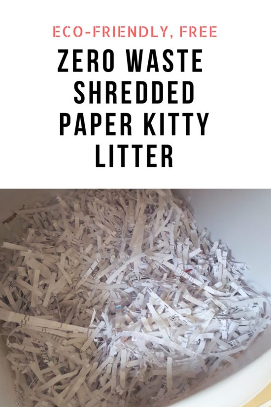 Make Your Own Zero Waste Shredded Paper Cat Litter Eco Girl Shop