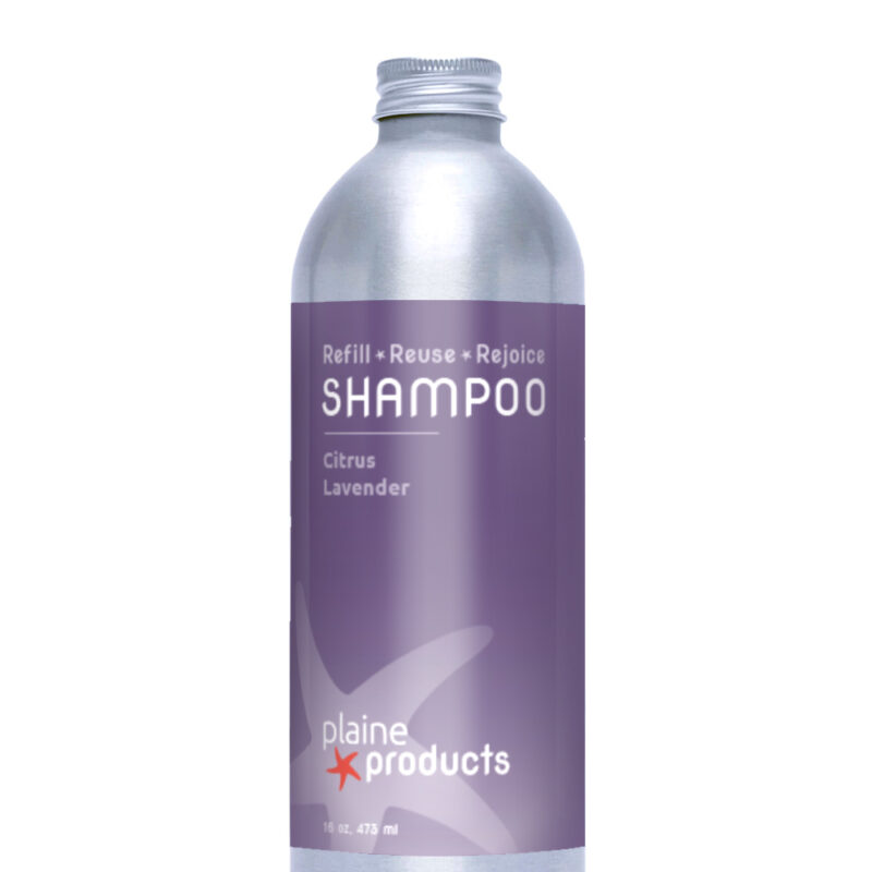 Refillable Shampoo in an Aluminum Bottle – Citrus & Lavender