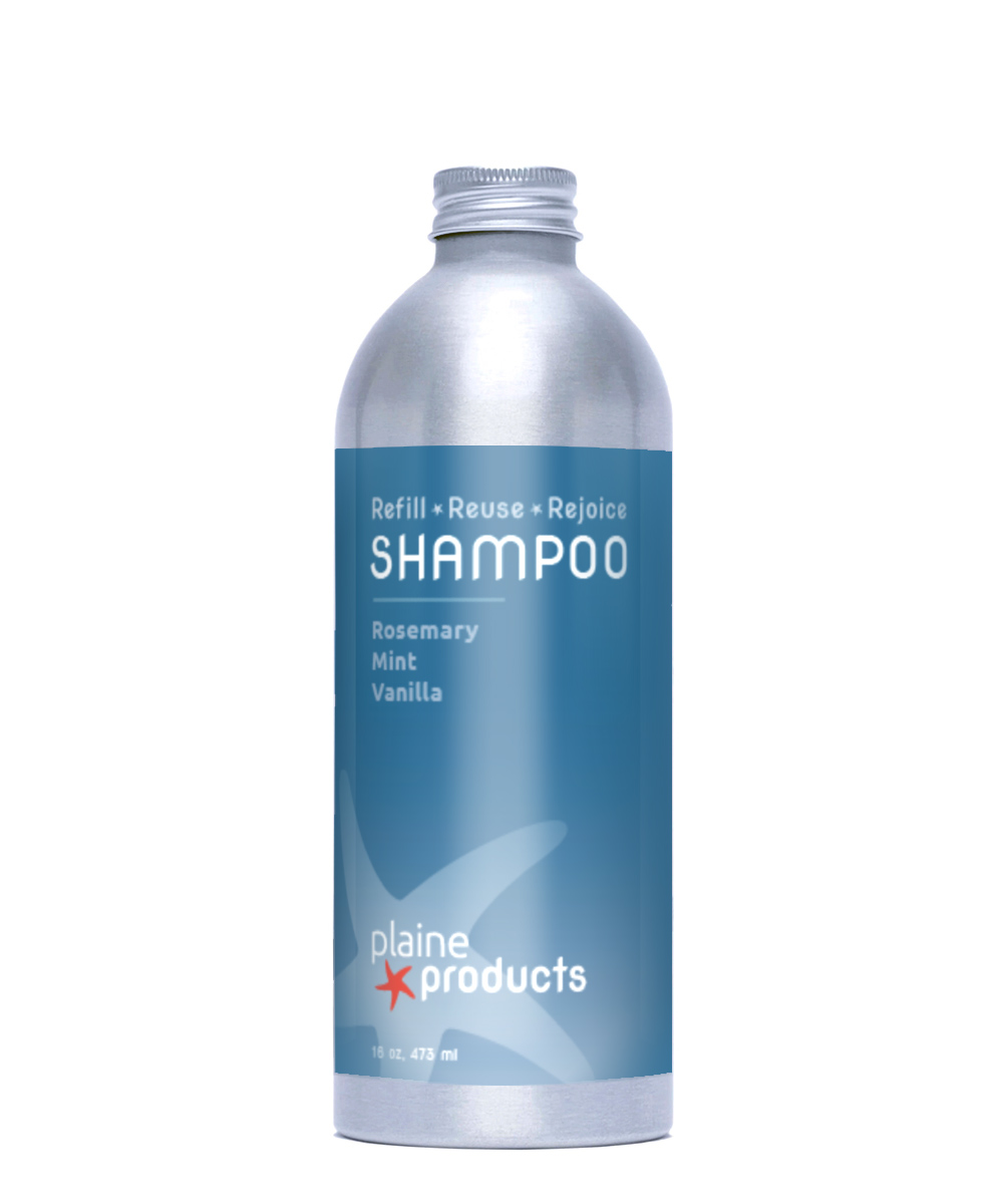 Refillable Rosemary Mint Shampoo Plastic-Free