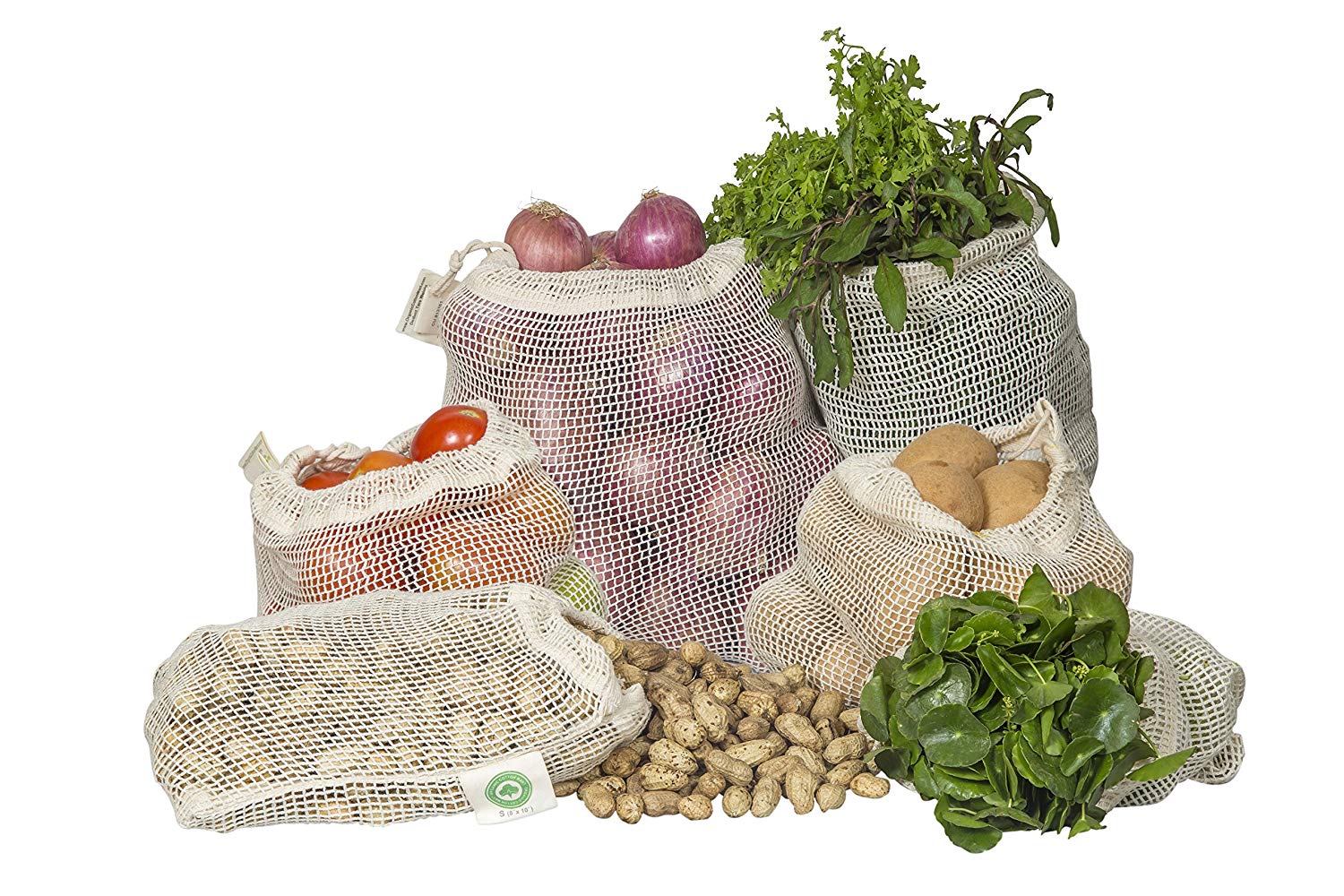 cotton mesh vegetable bags