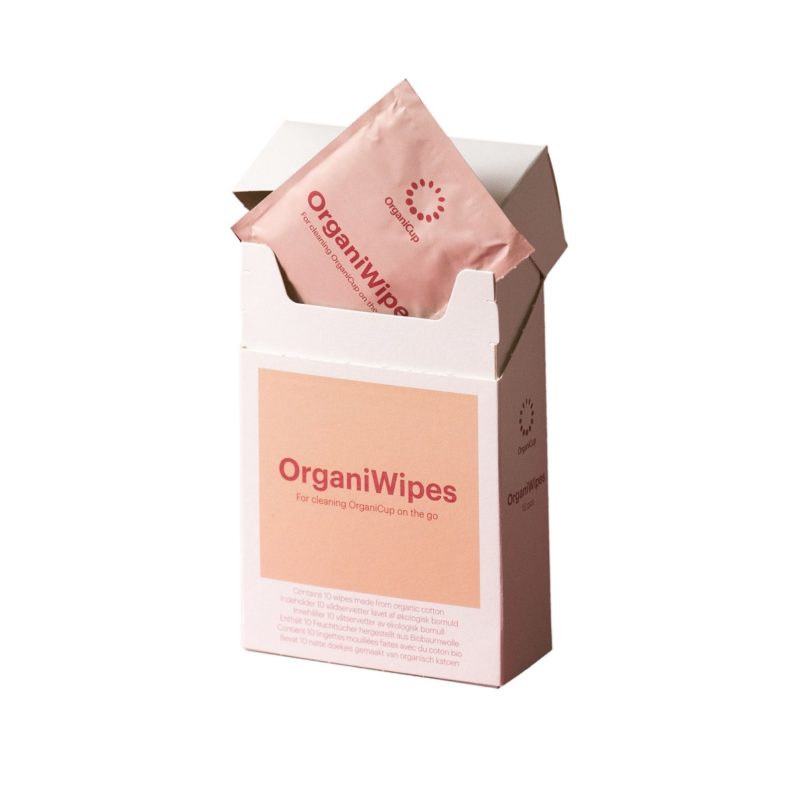 OrganiWipes Menstrual Cup Wipes