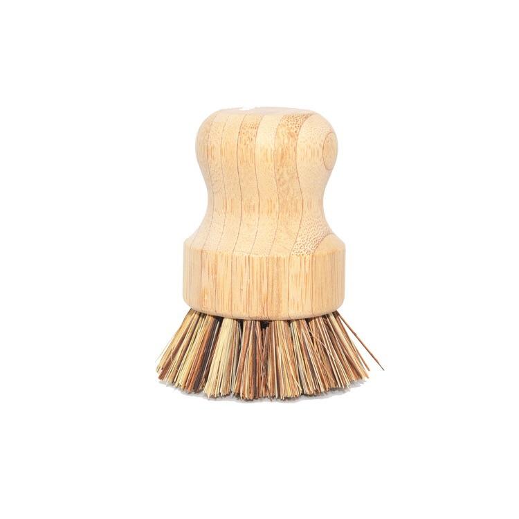 Bamboo Sisal & Palm Dish Brush Bamboo Pot Scrubber Zero Waste Eco-friendly Dish  Brush 1 Pack 