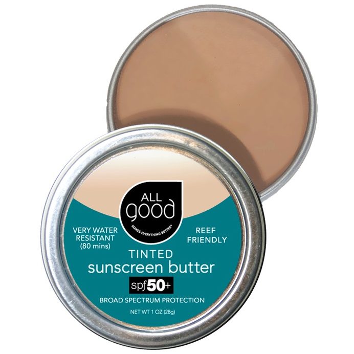 Tinted Mineral Sunscreen Butter in a Metal Tin – SPF 50+