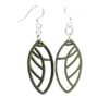 abstract leaf earrings by green tree jewelry - wooden earrings with recycled packaging