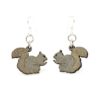 wooden eco-friendly squirrel earrings