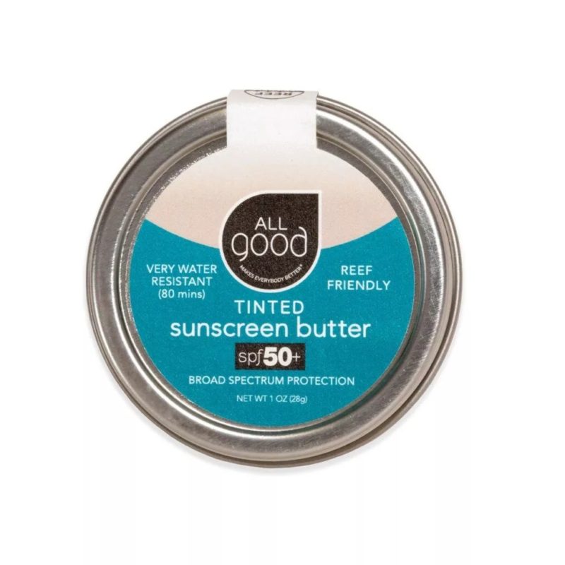 Tinted Mineral Sunscreen Butter in a Metal Tin – SPF 50+