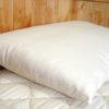 Standard Wool Filled Bed Pillow Side View