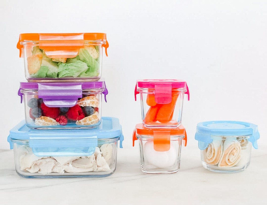 Ecofriendly Personalized Glass Tupperware Set Containers for Meal