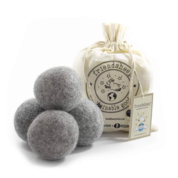 Gray Wool Dryer Balls – Set of 4