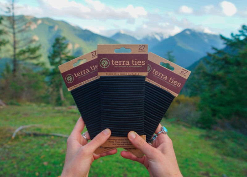 Terra ties compostable hair ties