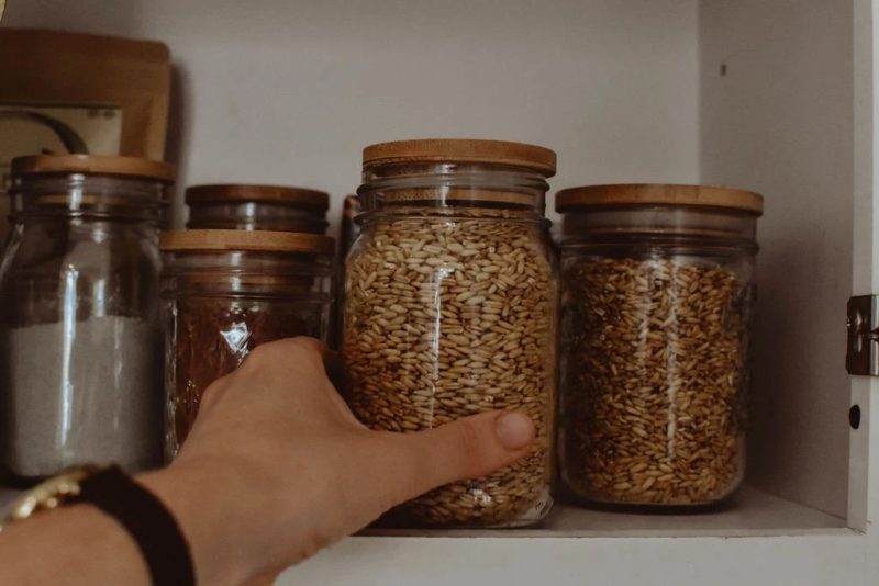 bamboo jar lids for pantry storage