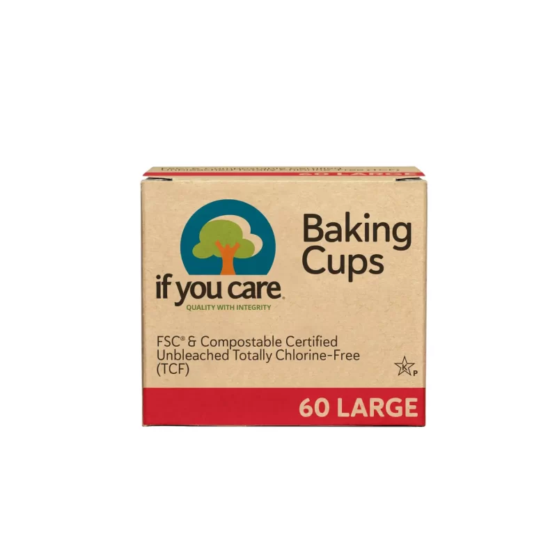 Baking Cups Large Compostable Bleach-Free Chlorne-Free