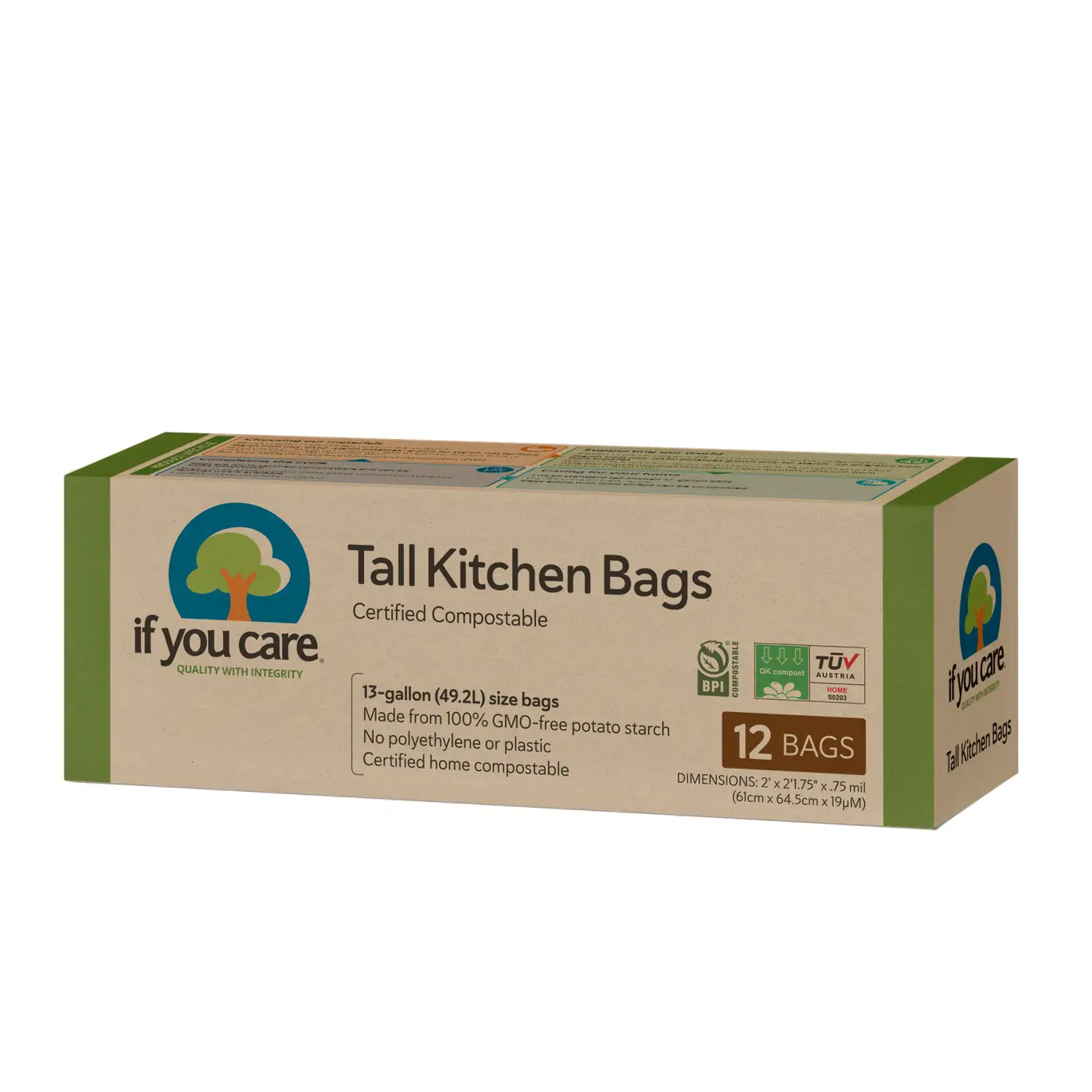 Certified Compostable Tall Kitchen Bags - Eco Girl Shop