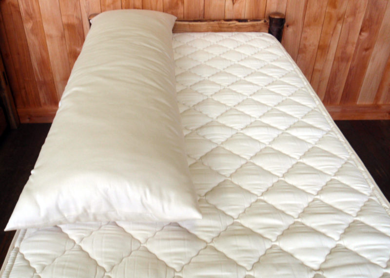 Wool body pillow natural