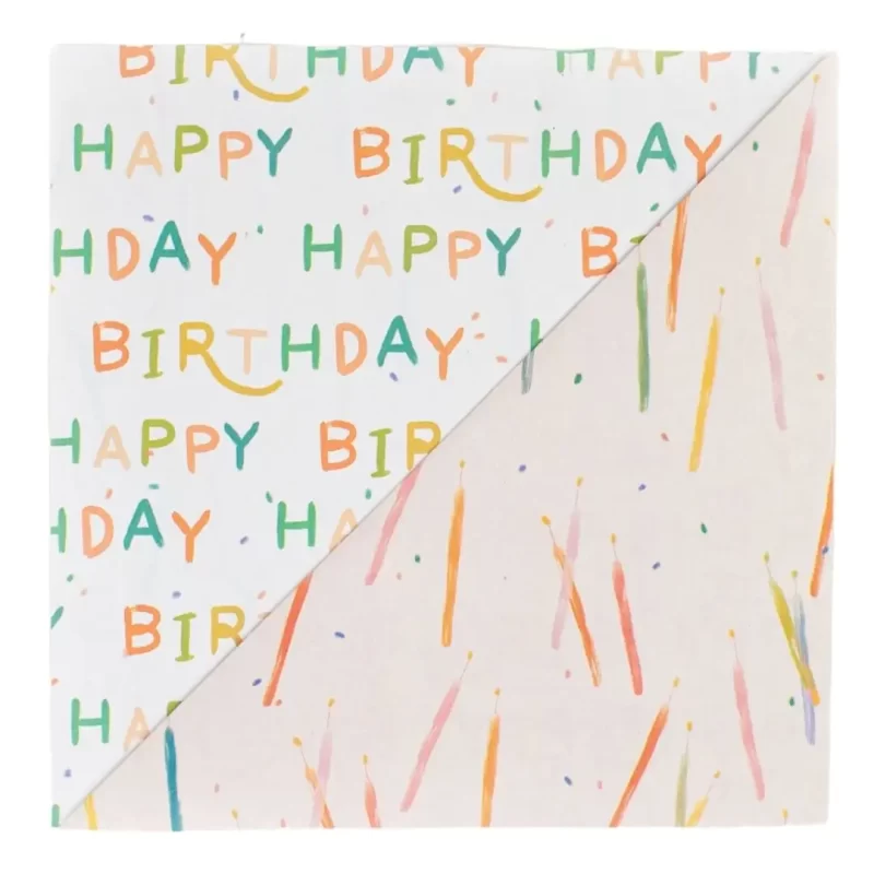 eco-friendly recyclable birthday wrapping paper