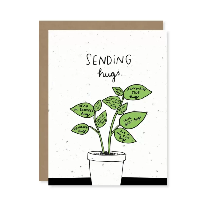 Sending Hugs Plantable Greeting Card