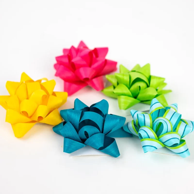 plastic-free gift bows