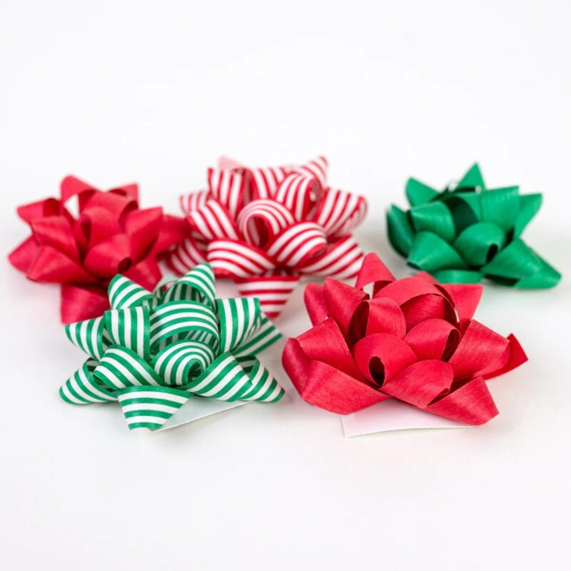 Eco-friendly christmas bows plastic-free