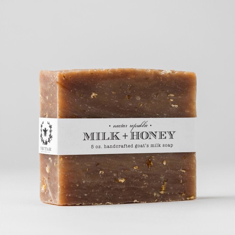 Milk + Honey Soap handcrafted natural soap zero waste