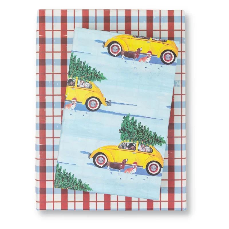 Eco-Friendly Wrapping Paper – Holiday – VW Snow Dogs