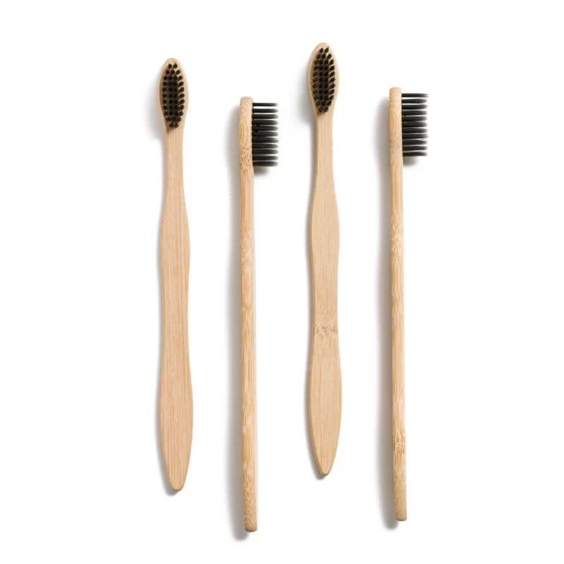 Bamboo Toothbrushes with charcoal bristles unbranded