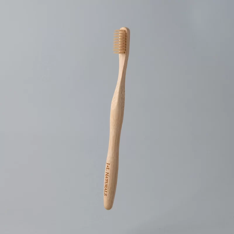 soft bamboo toothbrush with natural bristles