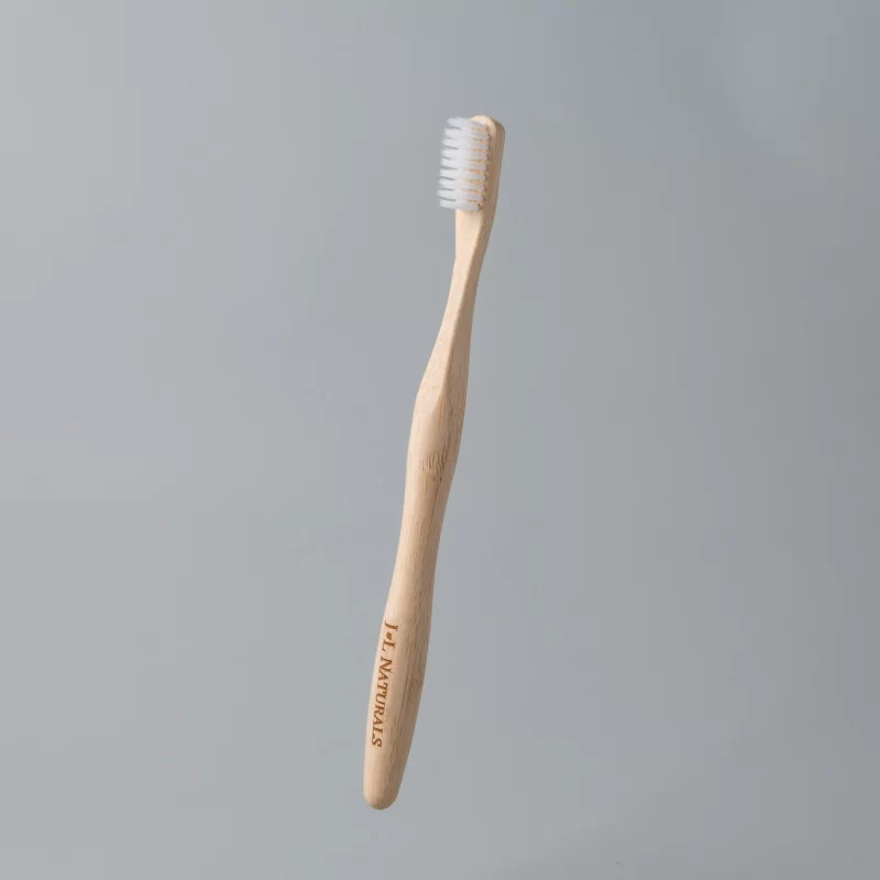 Bamboo Toothbrush with Soft Bristles – white